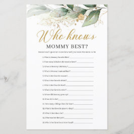 Lámina Eucalipto verde que conoce a mamá mejor juego