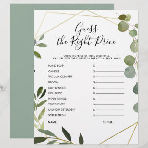 Lámina Eucalyptus Adivinan Juego De Ducha De Novias A Pre