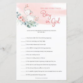 Lámina Eucalyptus Adivinen el juego de cuentos de niños o