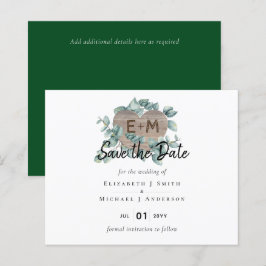 Lámina Eucalyptus Boda - Monograma de la vegetación acuát