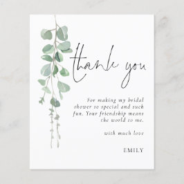 Lámina Eucalyptus Bridal Shower Gracias