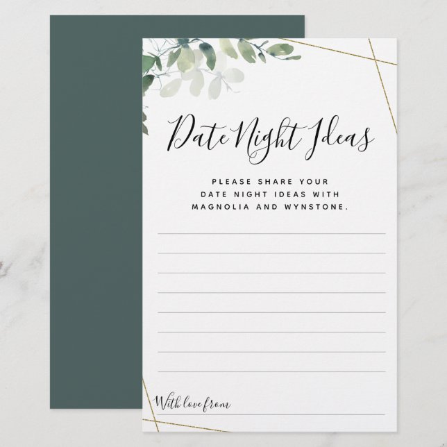 Lámina Eucalyptus Cards de Ideas Nocturnas (Anverso / Reverso)