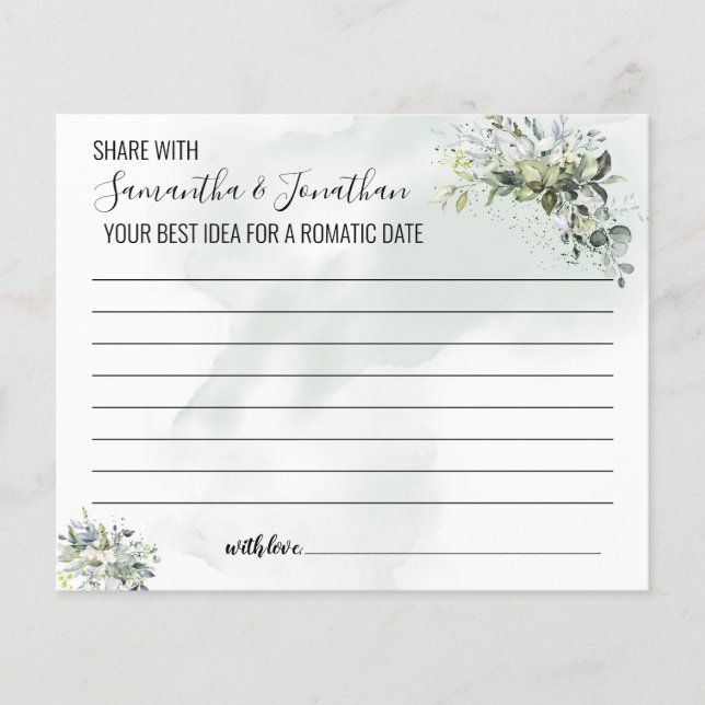 Lámina Eucalyptus Compartir cita idea ducha juego bilingü (Anverso)