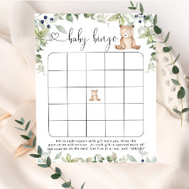 Lámina Eucalyptus de Woodland juego de bingo de oso peque