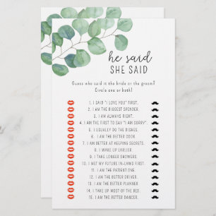 Lámina Eucalyptus - Dijo que dijo que el juego de la duch