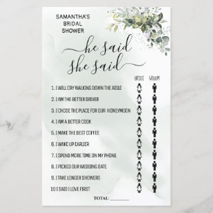 Lámina Eucalyptus Dijo que me duchaba un juego bilingüe