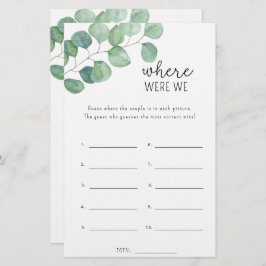 Lámina Eucalyptus - ¿Dónde estábamos los juegos de ducha 