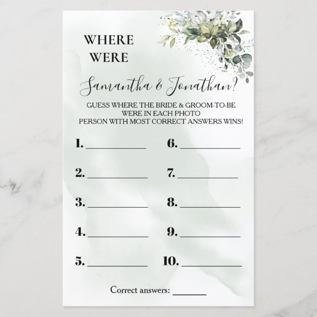 Lámina Eucalyptus Donde se duchan juegos bilingües (Anverso)