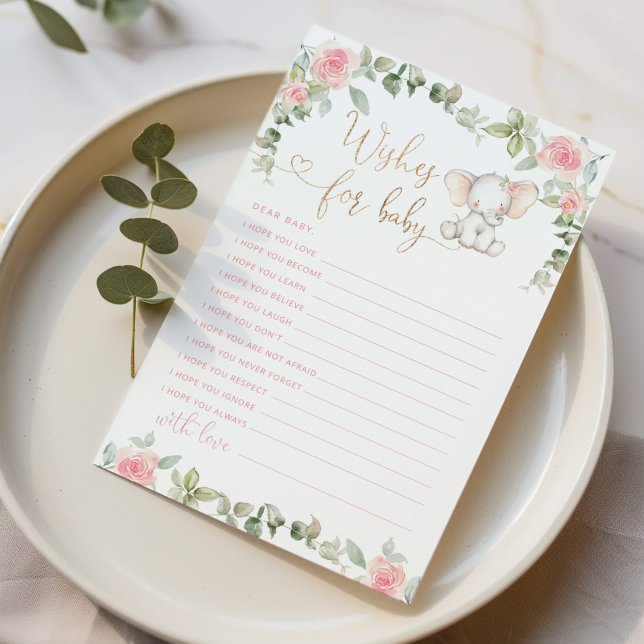 Lámina Eucalyptus elefante rosa floral desea un bebé (Subido por el creador)