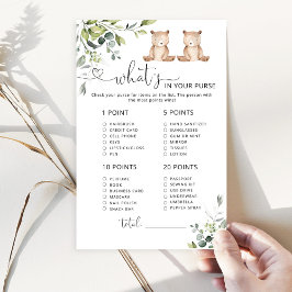 Lámina Eucalyptus gemelos ¿Qué hay en tu bolso?