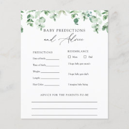 Lámina Eucalyptus Greenery Baby Advice and Predictions