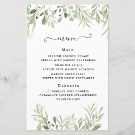 Lámina Eucalyptus Greenery Boda simple