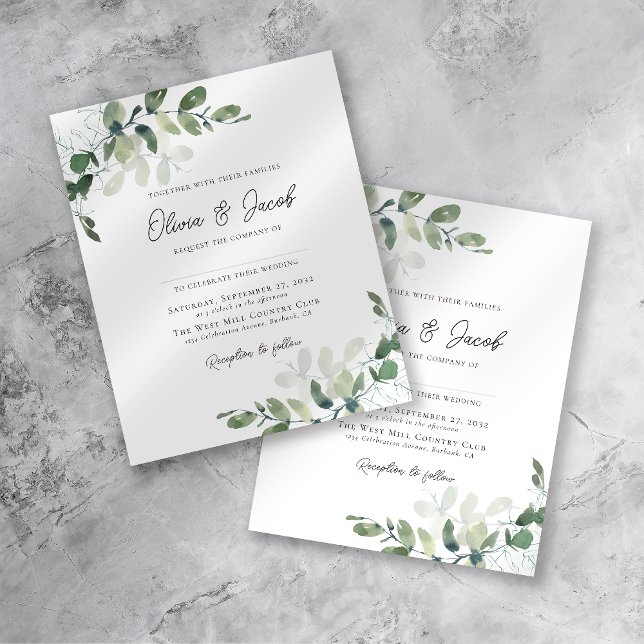 Lámina Eucalyptus moderno Boda botánico (Subido por el creador)