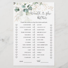 Lámina Eucalyptus Prefiere Un Juego De Ducha De Novias
