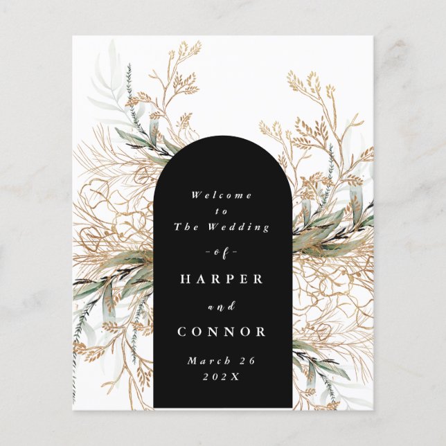 Lámina Eucalyptus Premium Black Modern Onyx Resumen (Anverso)