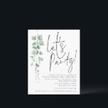 Lámina Eucalyptus Presupuestado Invite al Fiesta a cumpli<br><div class="desc">Una alternativa de valor por dinero BUDGET en un tamaño menor de 4, 5 x 5, 6" de peso semibrillante de 110 libras, que es de espesor similar al de una postal (sin embargo, no es adecuado para usar como postal). POR FAVOR, TENGA EN CUENTA QUE HAY UNA invitación por...</div>