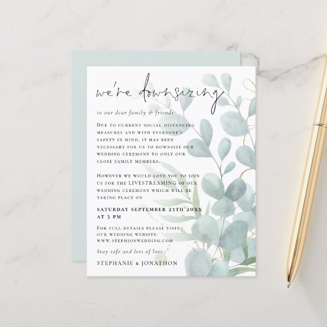 Lámina Eucalyptus Presupuestario Reducción del Boda de tr (Anverso/Reverso In Situ)