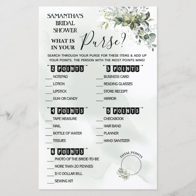 Lámina Eucalyptus ¿Qué hay en tu bilingua de ducha de bol (Anverso)