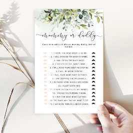 Lámina Eucalyptus que lo dijo, juego de mamá o papá