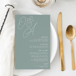 Lámina Eucalyptus | Script Watermark Monogram Boda