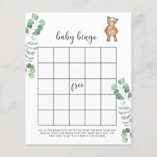 Lámina Eucalyptus woodland Bebé ducha bingo