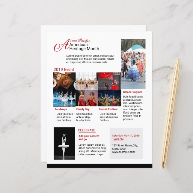 Lámina Evento por el mes del patrimonio cultural asiático (Anverso/Reverso In Situ)