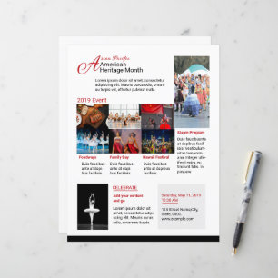 Lámina Evento por el mes del patrimonio cultural asiático