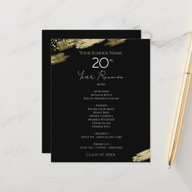 Lámina Evento Reunion Black and Gold (Anverso/Reverso In Situ)