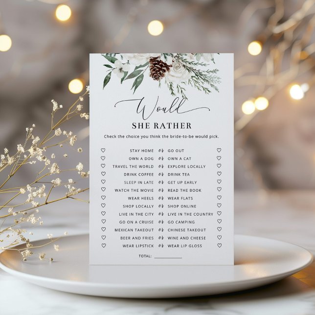 Lámina Evergreen elegante ¿Prefiere un juego de novias? (Subido por el creador)