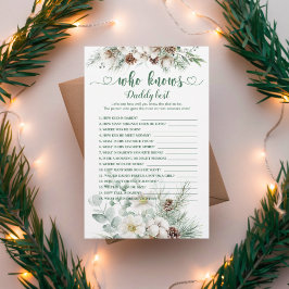 Lámina Evergreen elegante Quién conoce a papi mejor ducha