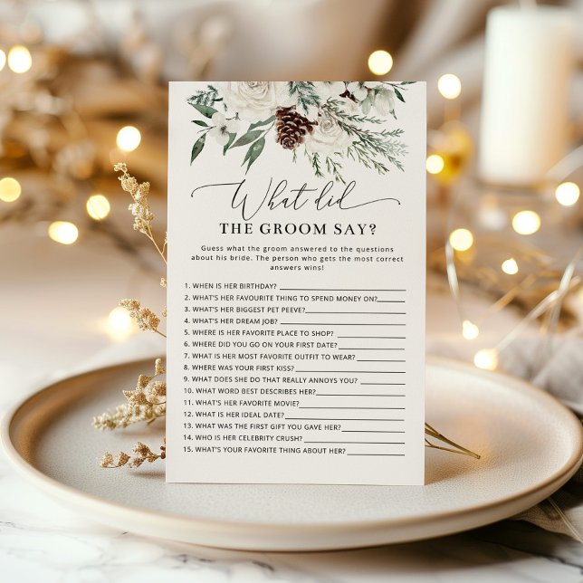 Lámina Evergreen ¿Qué dijo el novio de la ducha de novia? (Subido por el creador)