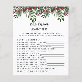 Lámina Evergreen Quién conoce mejor a mamá