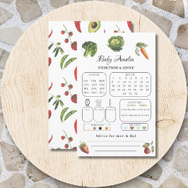 Lámina Excelente predicción y consejo para bebés en el Wh