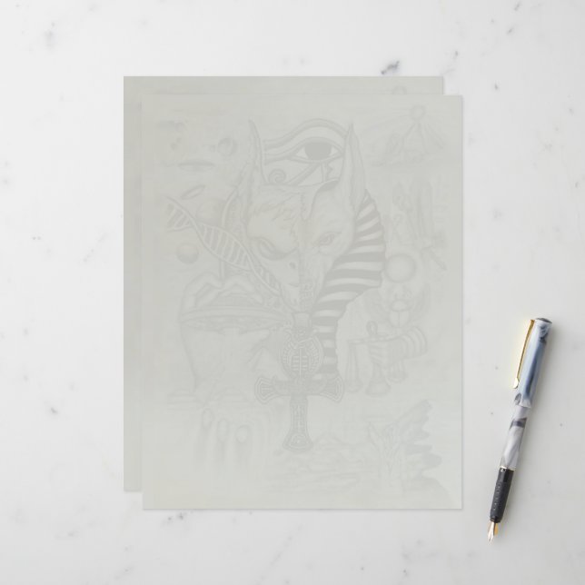 Lámina Extranjeros antiguos, Anubis (Anverso/Reverso In Situ)
