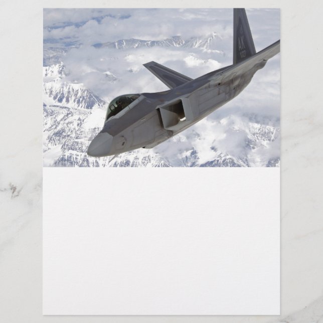 Lámina F-22 Rapaz-Elmendorf AFB (Anverso)
