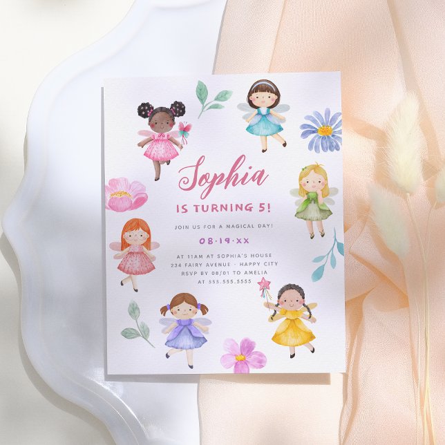 Lámina Fairy Garden Chica Floral Partido de cumpleaños (Subido por el creador)