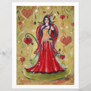 Lámina Fairy Heart valentine hada por Renee