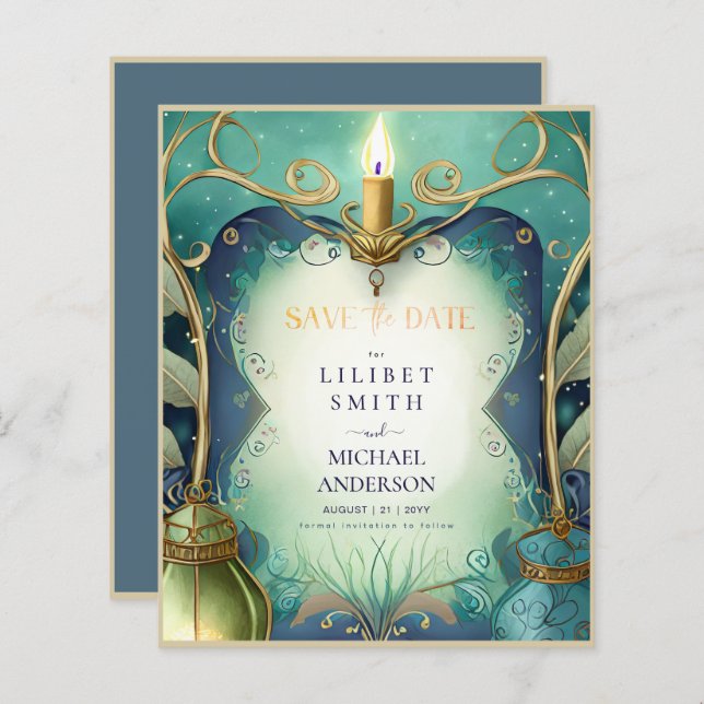 Lámina Fairycore Fairytale Salven las flores encantadas d (Anverso / Reverso)