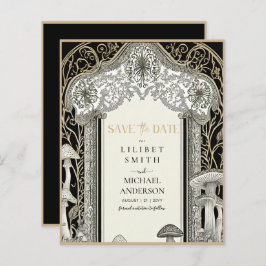 Lámina Fairycore Salve la fecha Black Gold Woodland