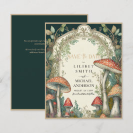 Lámina Fairycore Salve la fecha Green Gold Woodland