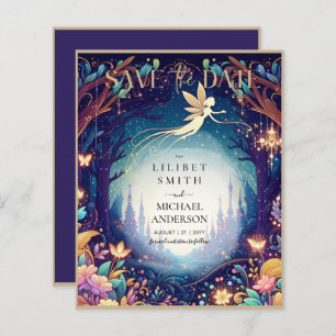 Lámina Fairycore Save the Date Fairytale Purple Gold