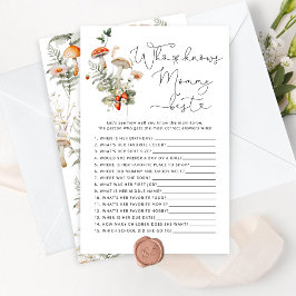 Lámina Fall Mushroom Quién conoce a mamá mejor juego de d