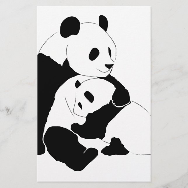 Lámina Familia Panda (Anverso)