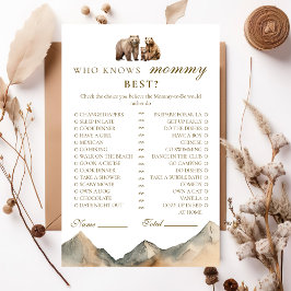 Lámina Familia Rustica del Oso Neutral que conoce mejor a