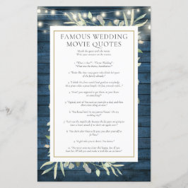 Lámina Famosa película cita juego de ducha de novia