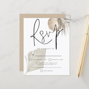 Lámina Fanático del Boho Pampas Boda RSVP