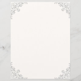 Lámina Fancy Ivory with Corner Florece