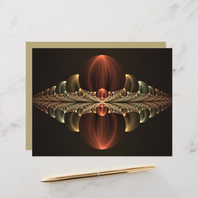 Lámina Fantasía Construcción Brillante Resumen Arte Fract (Anverso/Reverso In Situ)