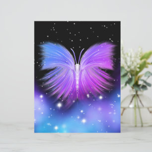 Lámina Fantasía espacial Mariposa Cósmica