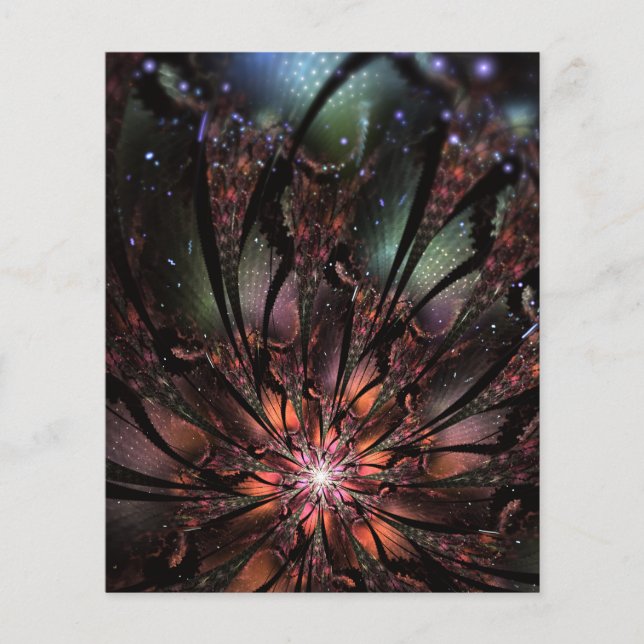 Lámina Fantasía suave y delicada de fantasía fractal de f (Anverso)